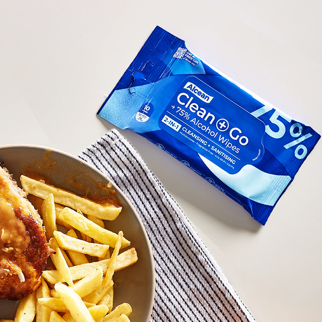 Alcean 75% Classic Alcohol Wipes - 10 Wipes (6 Packs / 11 Free 1 Packs)