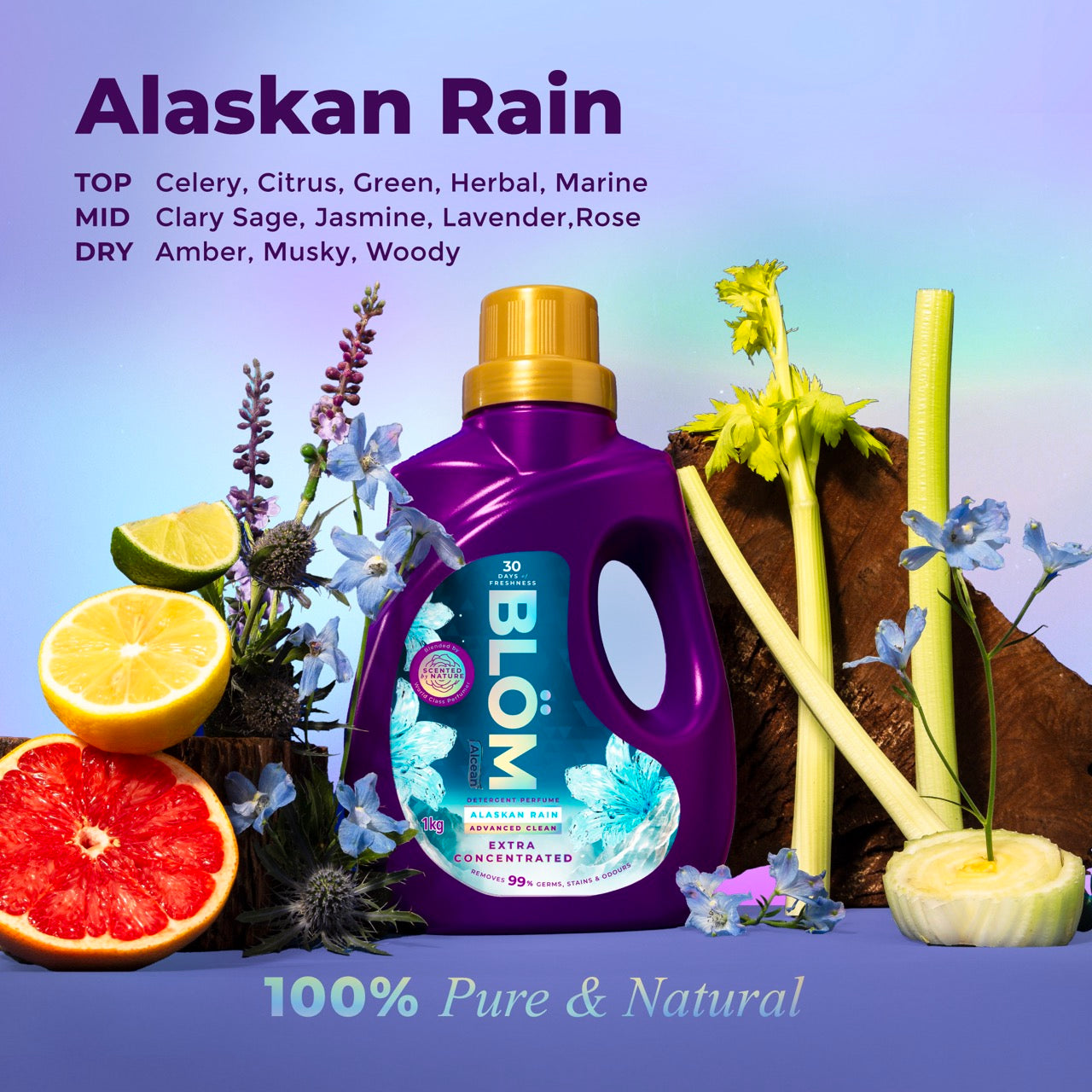 BLÖM 1kg Extra Concentrated Premium Laundry Detergent Perfume