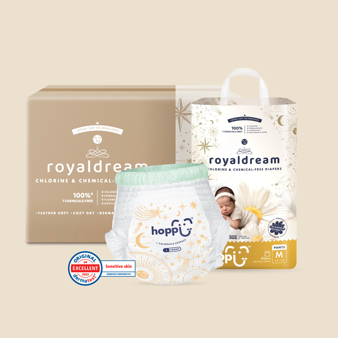 [Carton] Hoppi RoyalDream Diapers 100% 7 Chemicals-Free