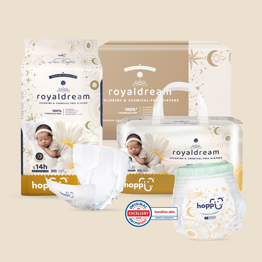[Carton] Hoppi RoyalDream Diapers 100% 7 Chemicals-Free