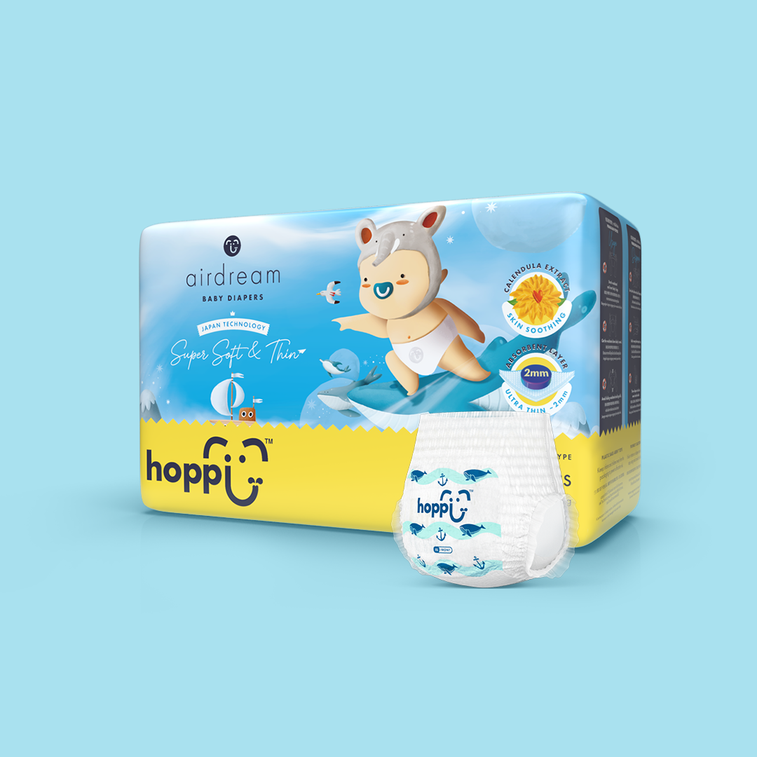 Hoppi AirDream Diapers 2mm Ultracore Technology