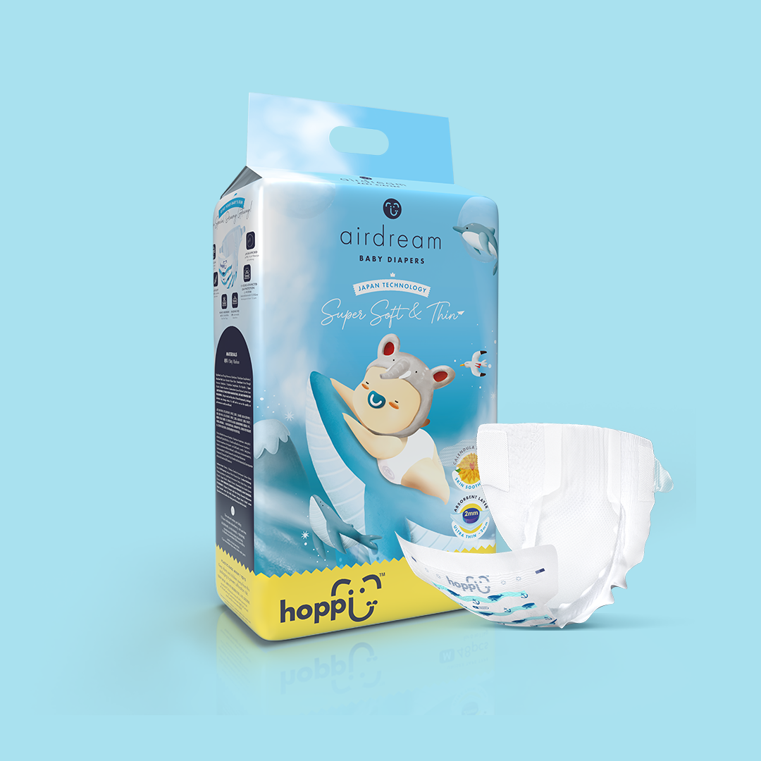 Hoppi AirDream Diapers 2mm Ultracore Technology