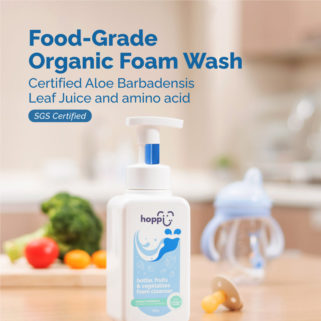 Hoppi Bottle, Fruits & Vegetables Foam Cleanser (500ml)