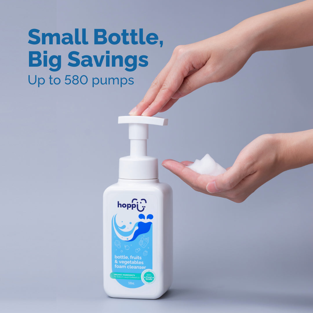 Hoppi Bottle, Fruits & Vegetables Foam Cleanser (500ml)