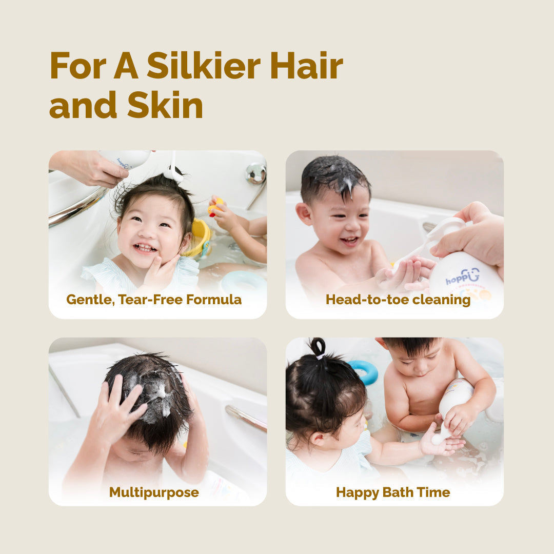 [2-in-1 COMBO] Natural Oats Baby Bath (500ml) & Natural Oats Baby Lotion (250ml)