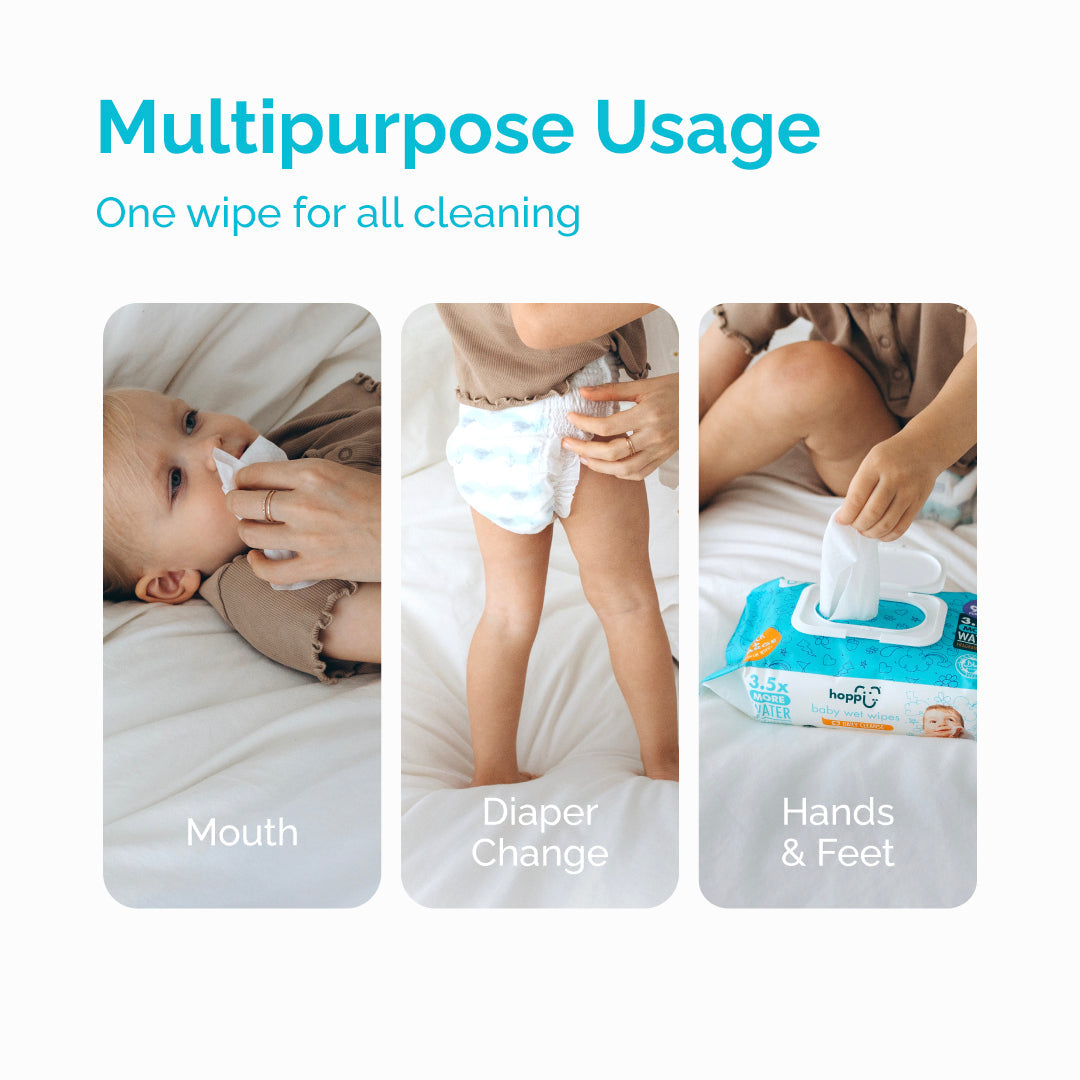 [Carton] Hoppi Baby Wet Wipes (20 Wipes x 25 Packs)