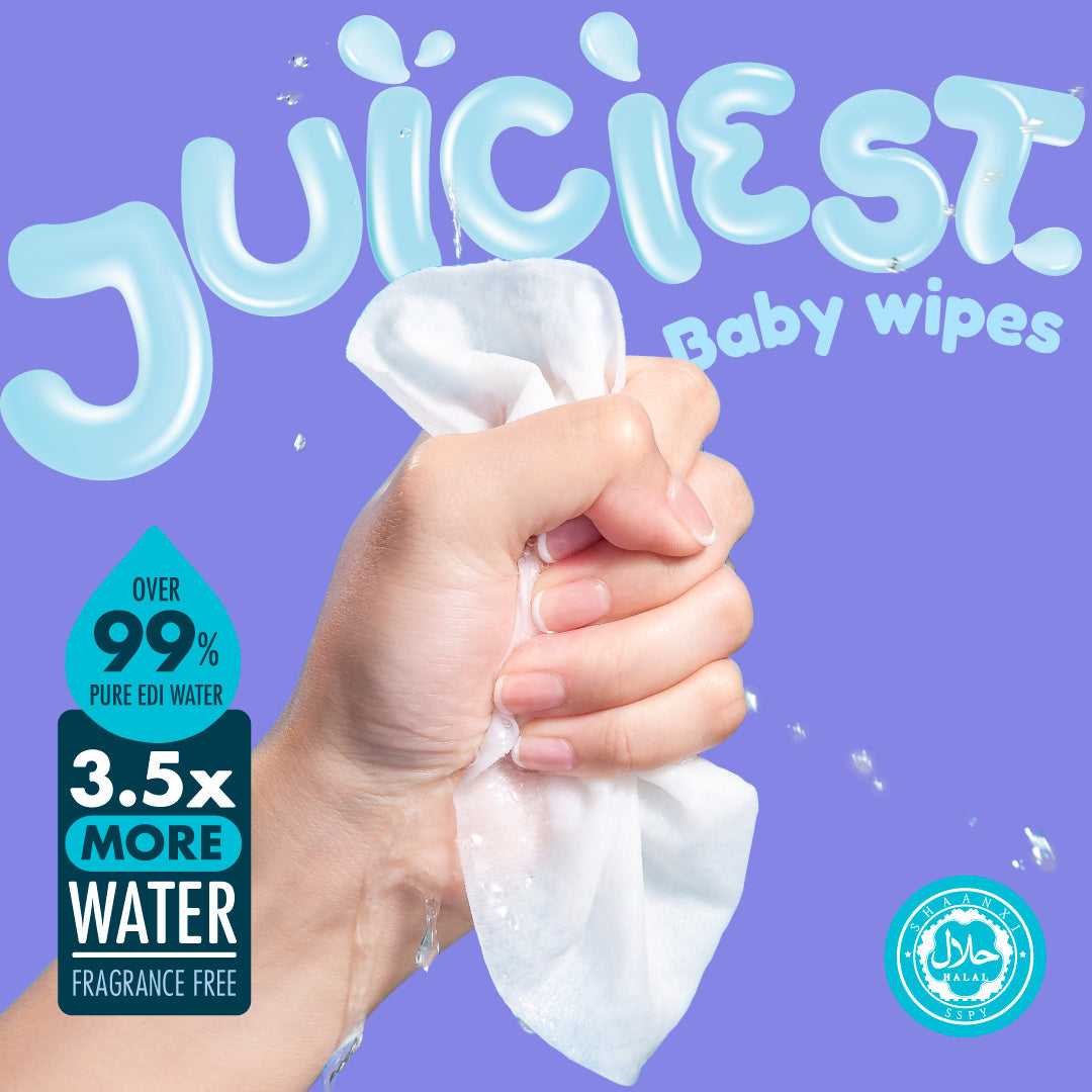Hoppi Premium Wipes [German Dermatologically Tested] with Halal Certified (20 Wipes x 5 Packs)