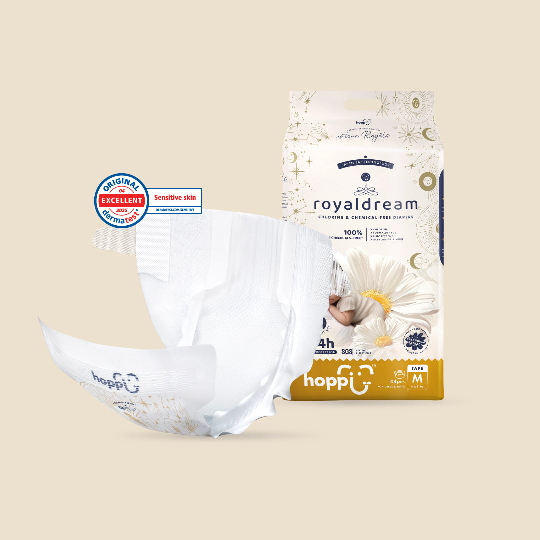 Hoppi RoyalDream Diapers 100% 7 Chemicals-Free