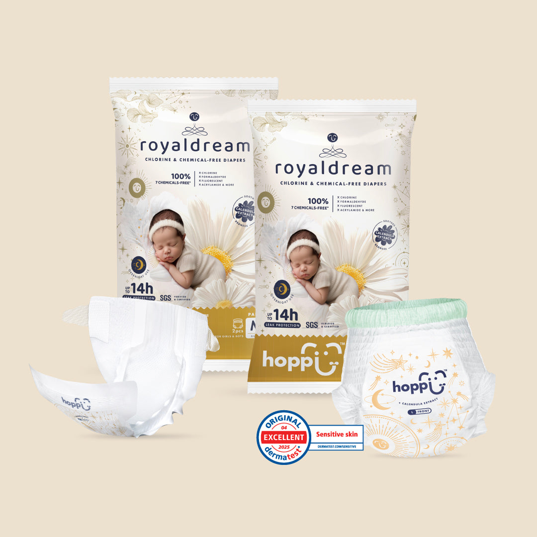 [Trial Pack] Hoppi RoyalDream Diapers 100% 7 Chemicals-Free