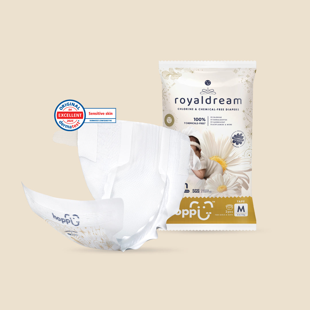 [Trial Pack] Hoppi RoyalDream Diapers 100% 7 Chemicals-Free
