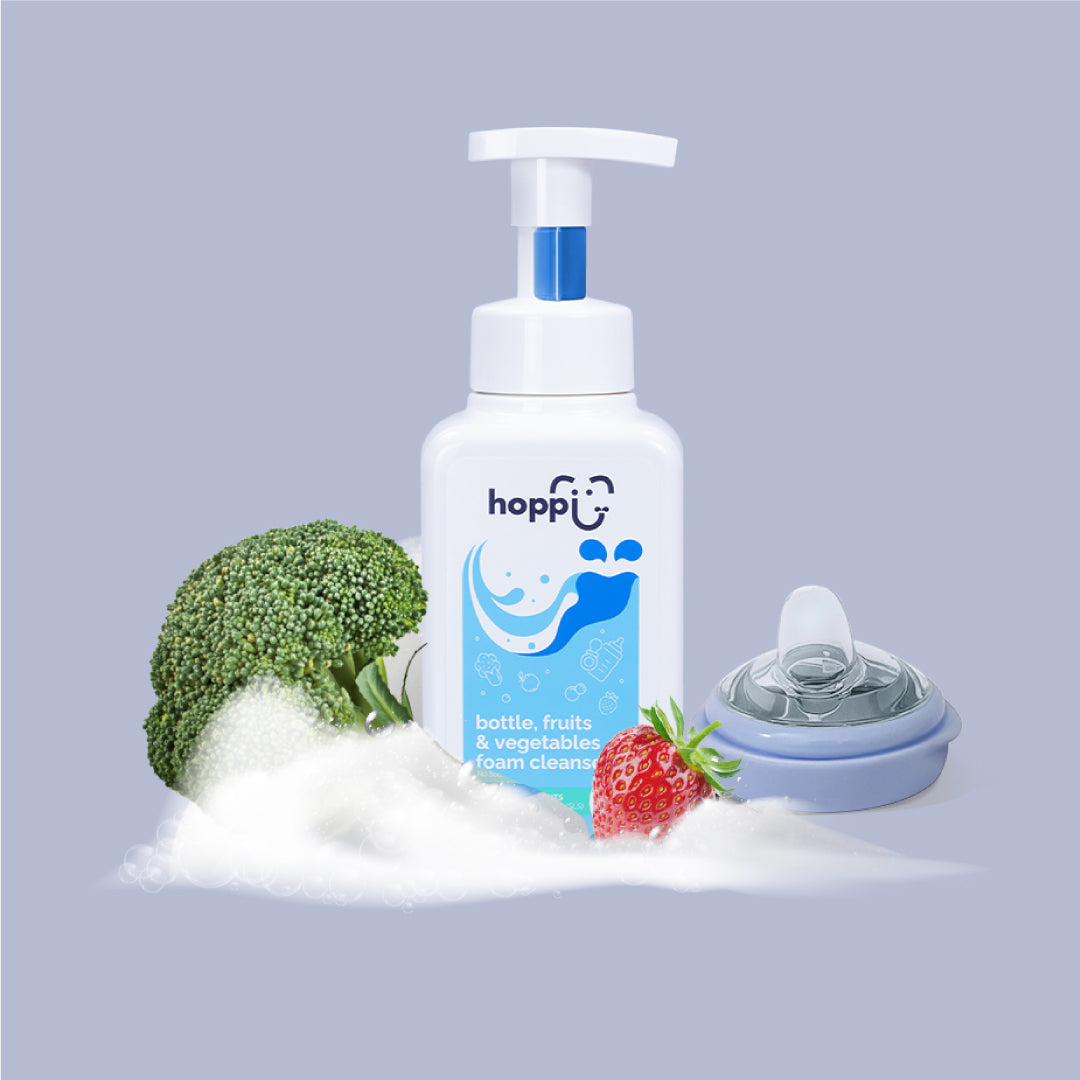 Hoppi Bottle, Fruits & Vegetables Foam Cleanser (500ml)