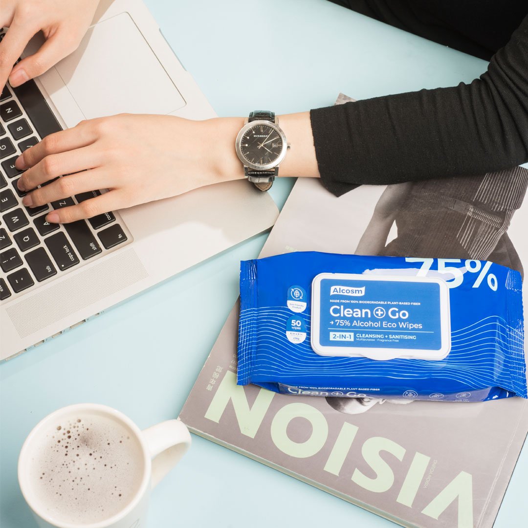 [Carton] Alcean 75% Classic Alcohol Wipes (50 Wipes x 8 Bundles x 3 Packs)